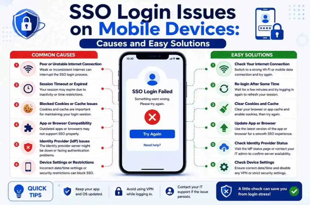 SSO Login Issues on Mobile Devices: Causes and Easy Solutions