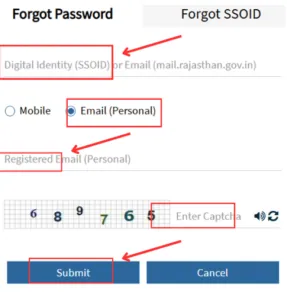 Recover SSO ID Password from Email ID 1