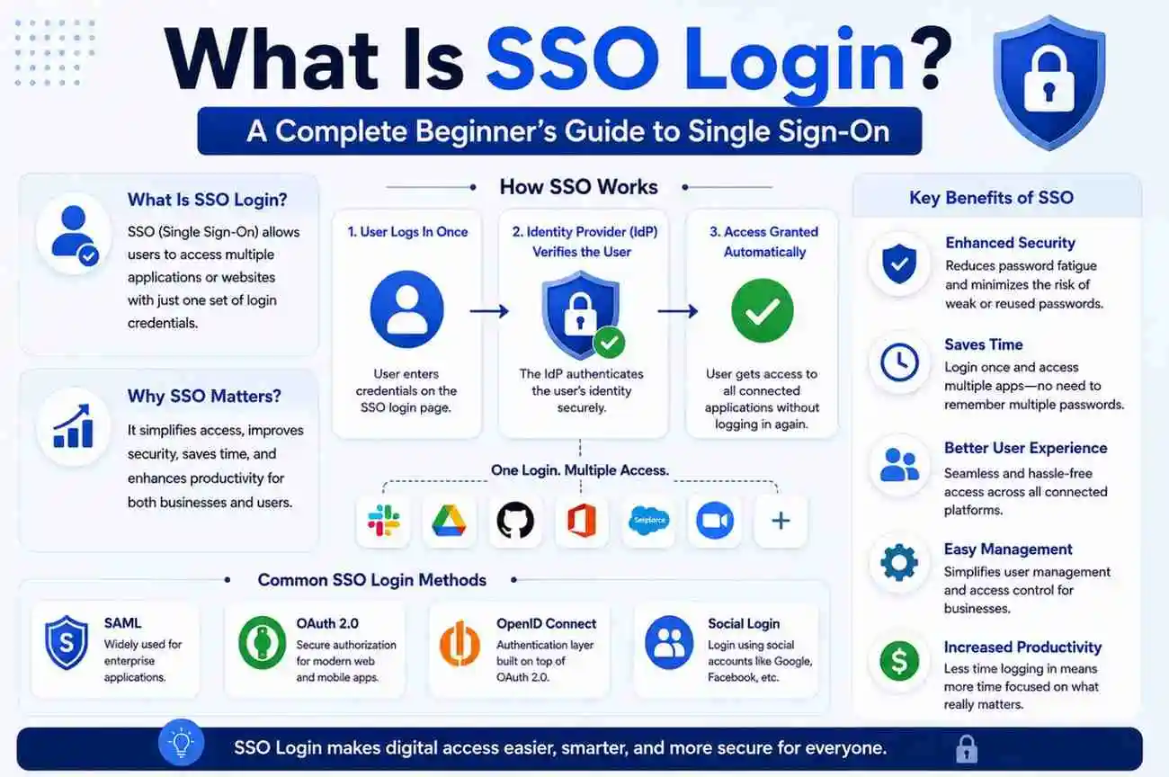 What Is SSO Login? A Complete Beginner’s Guide to Single Sign-On 1 What Is SSO Login? A Complete Beginner’s Guide to Single Sign-On